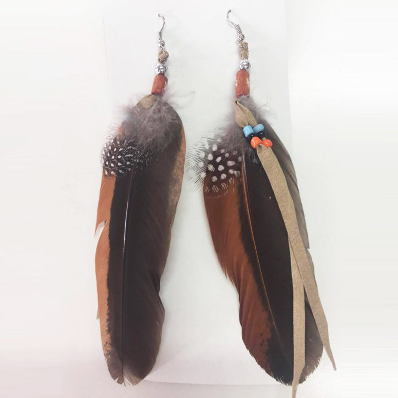 Indian Feathered Earrings