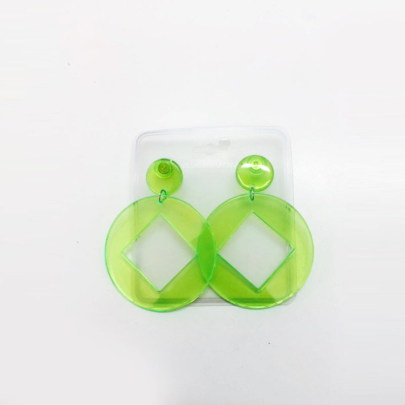 Earrings - Lime Green