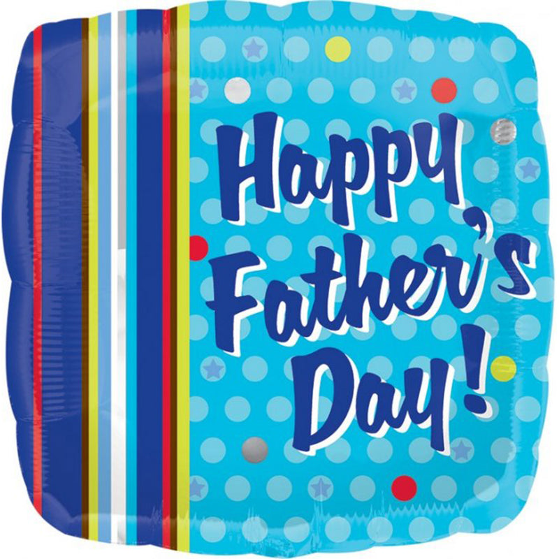 Happy Father's Day Dots & Stripes Balloon