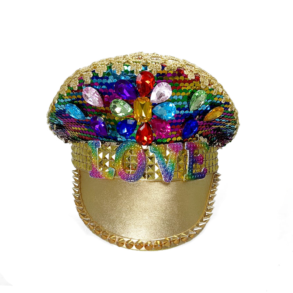 Rainbow Festival Jewelled Love Hat