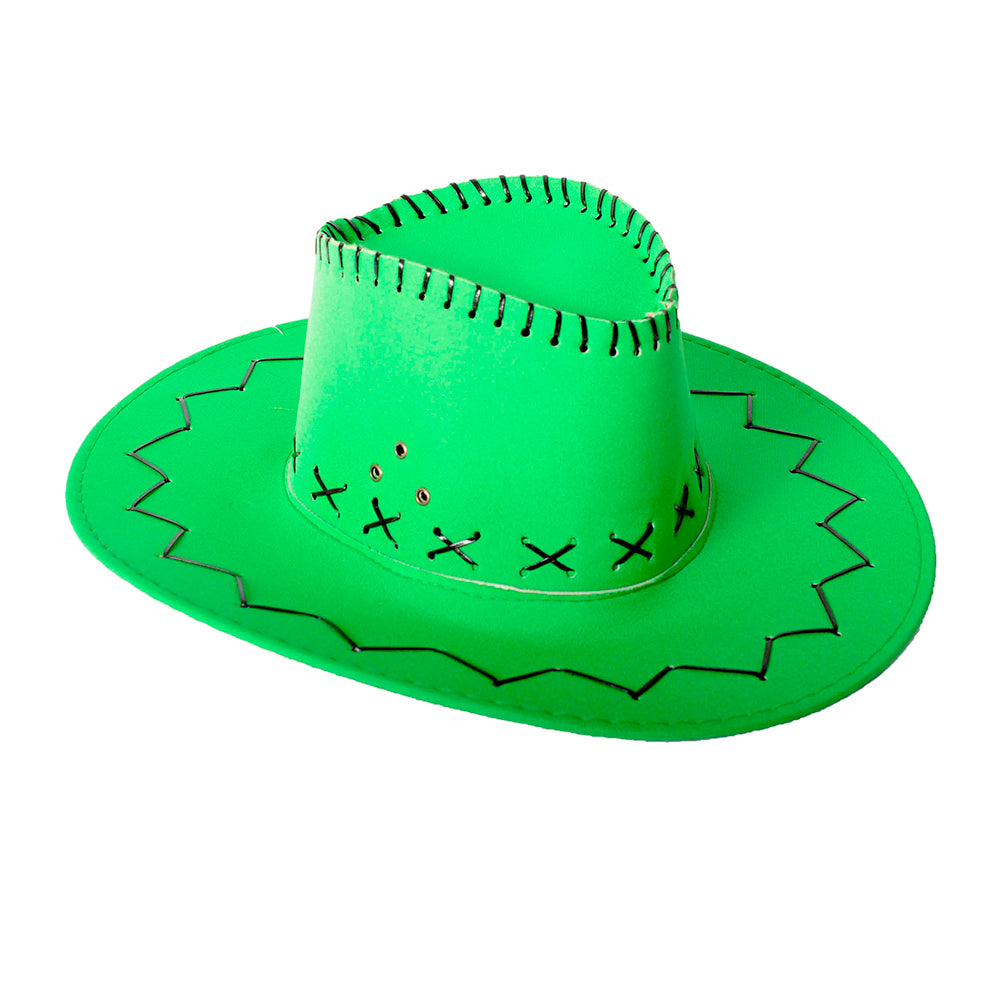 Fluro Pine Green Cowboy Hat
