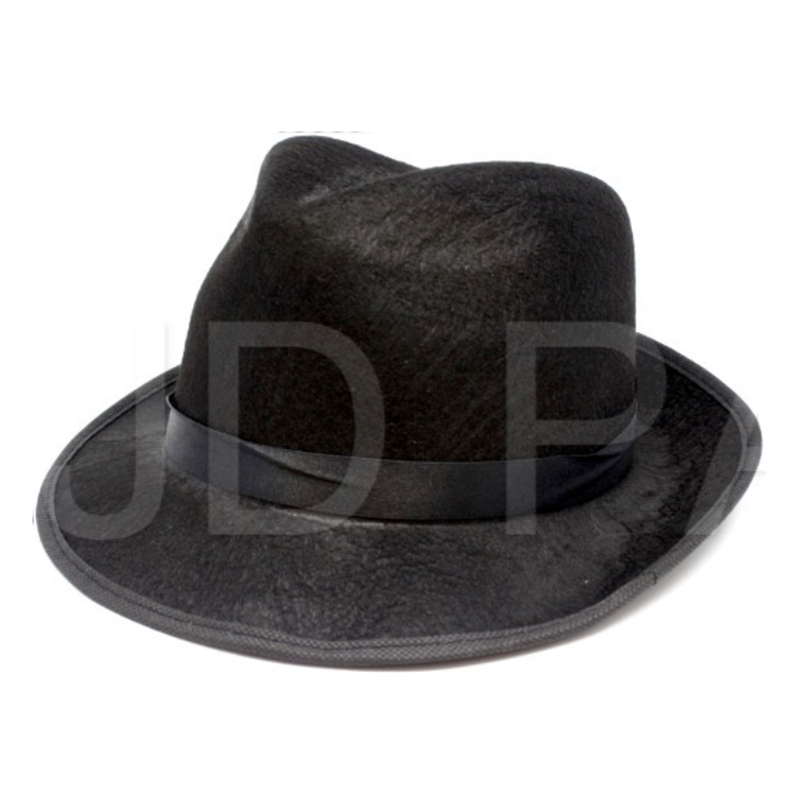 Gangster Hat - Black Ribbon