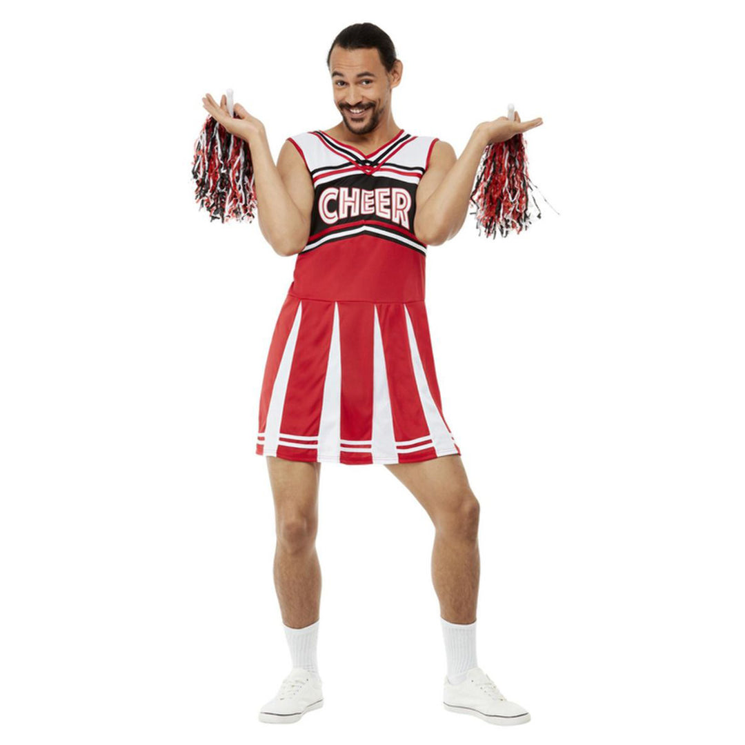Give Me A...Cheerleader Costume, White & Red