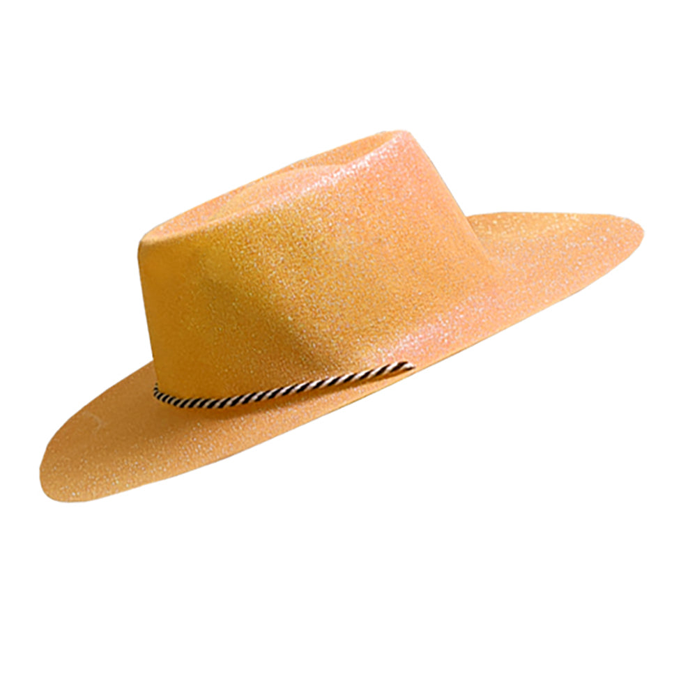 Glitter Cowboy Hat, Orange
