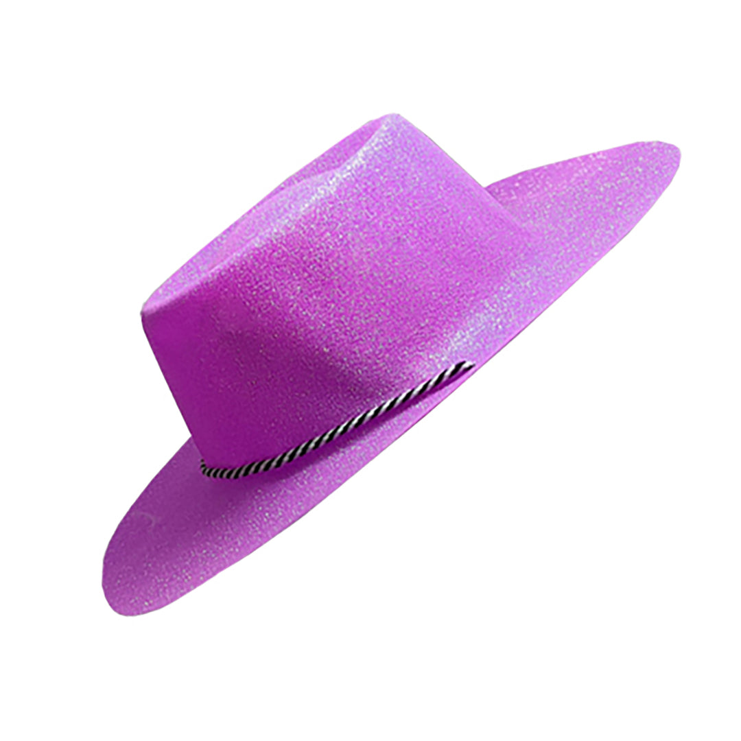 Glitter Cowboy Hat, Purple