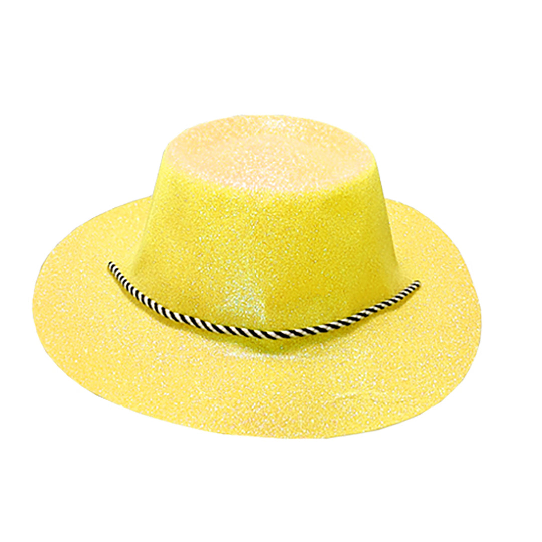 Glitter Cowboy Hat, Yellow