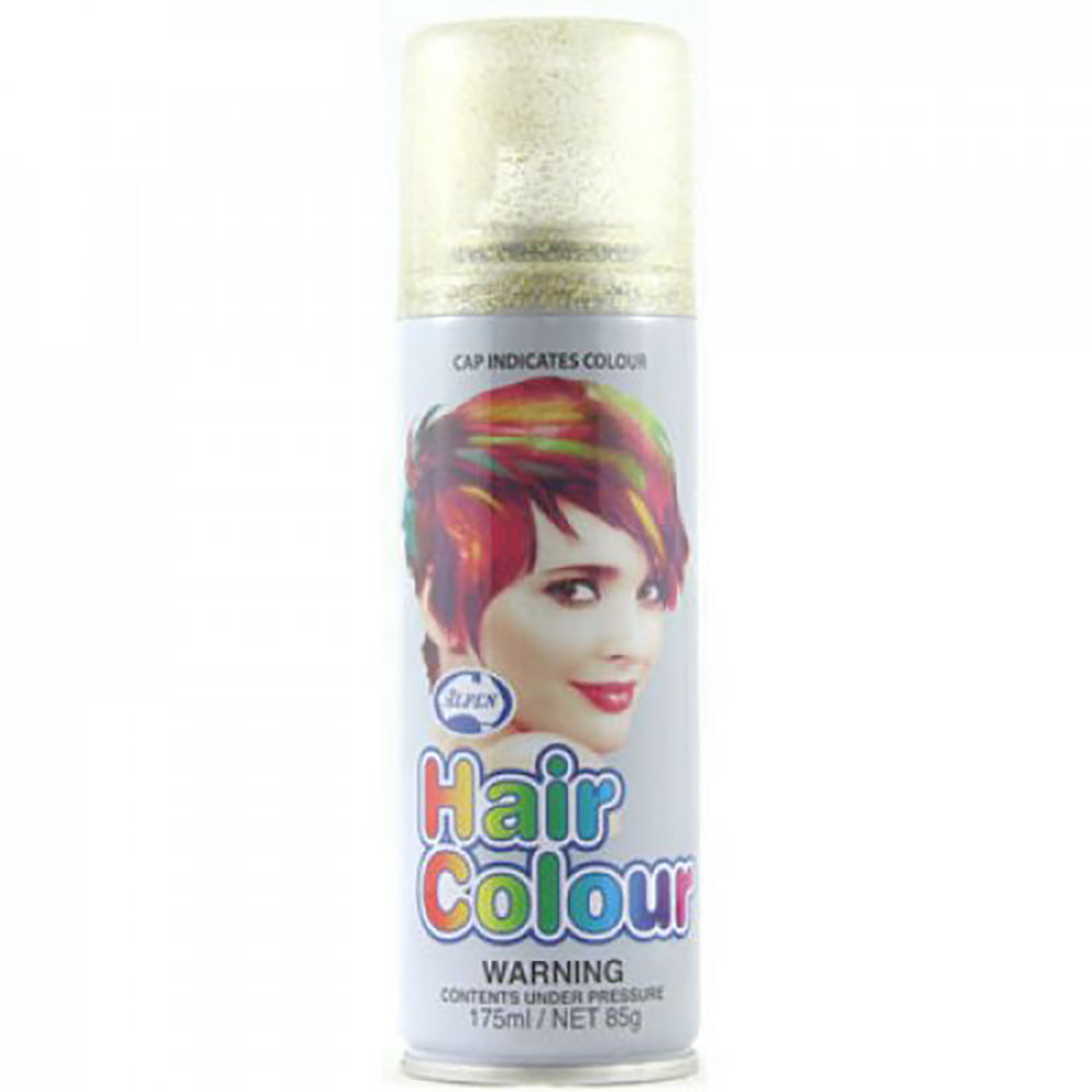 Glitter Gold Coloured Hair Spray