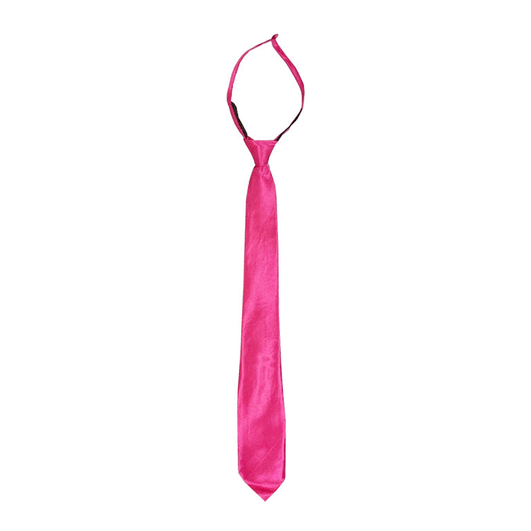 Hot Pink Satin Tie
