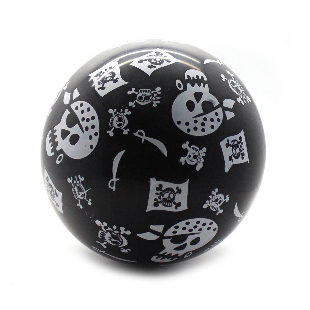 Halloween Balloons Black Pirate Skulls
