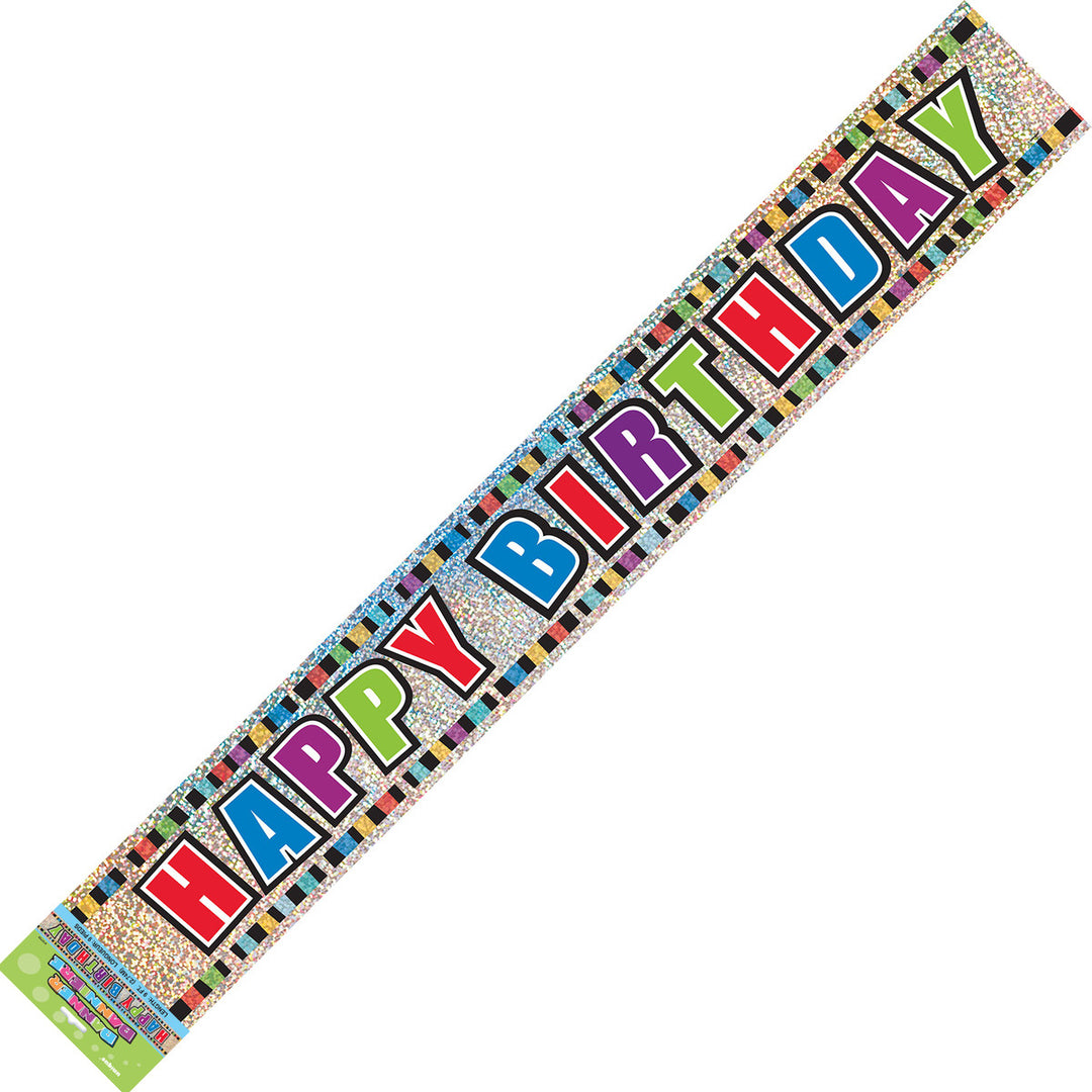 Happy Birthday Foil Banner