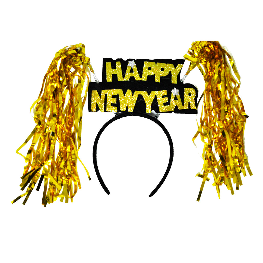Happy New Year Tinsel Headband