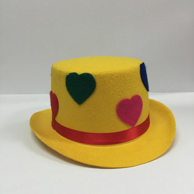 Yellow Clown Top Hat