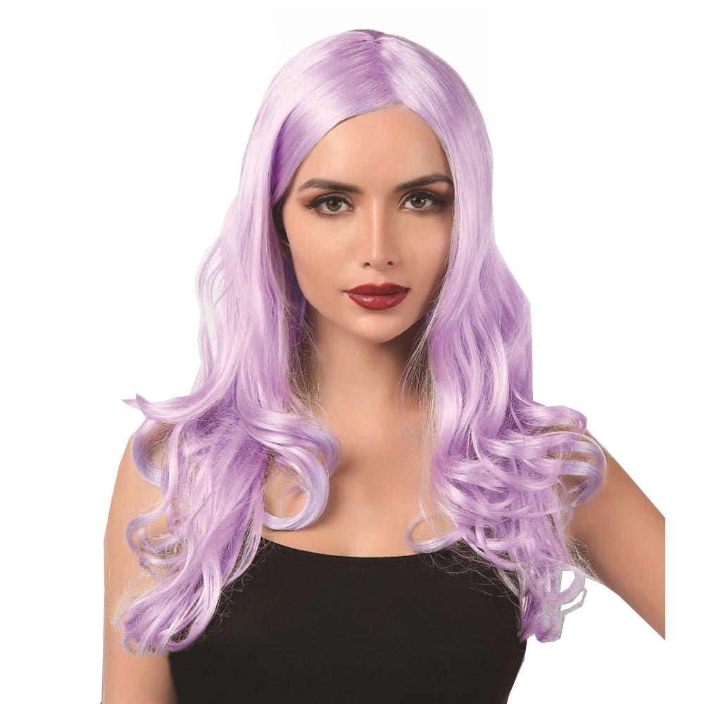 Long Lilac Curly wig