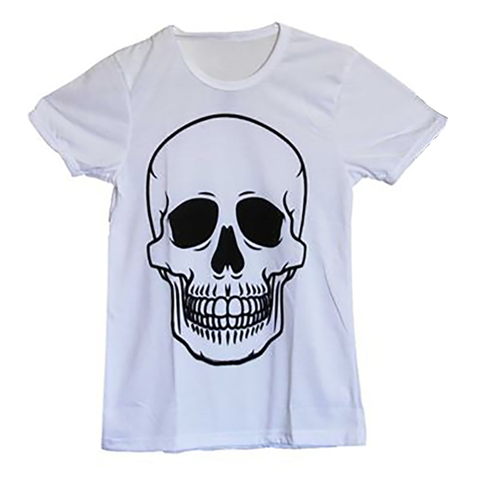 Womens White Skull T-Shirt