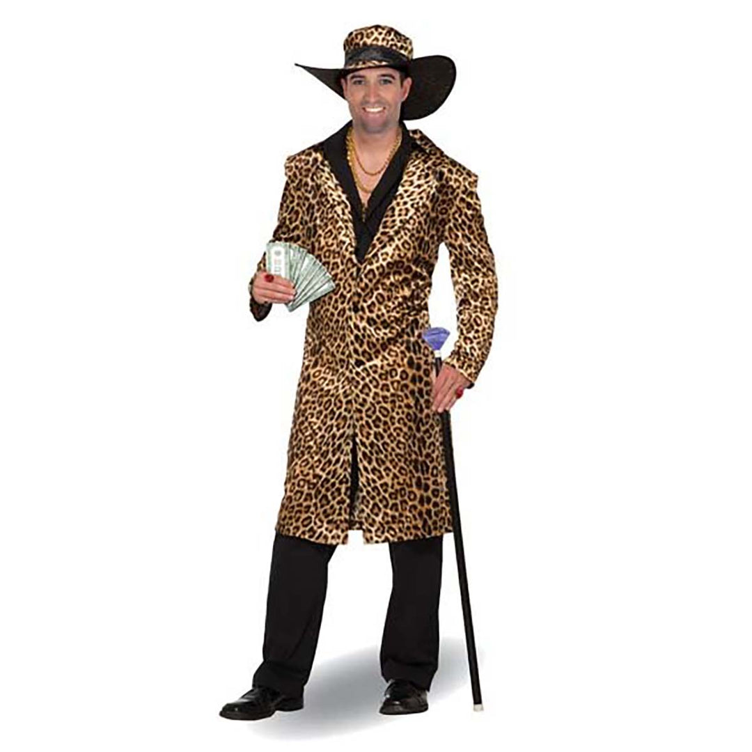 Leopard Coat & Hat Costume