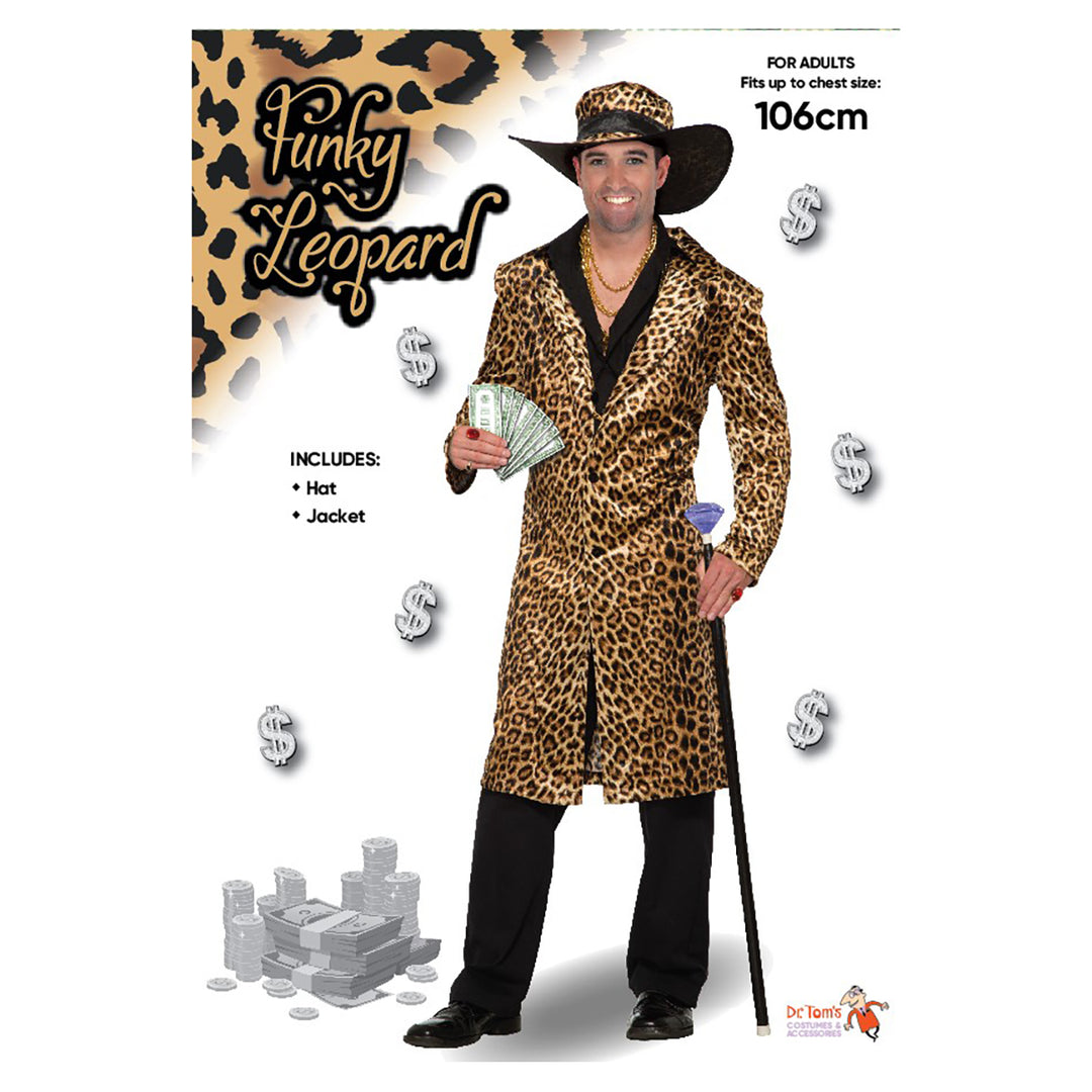 Leopard Coat & Hat Costume