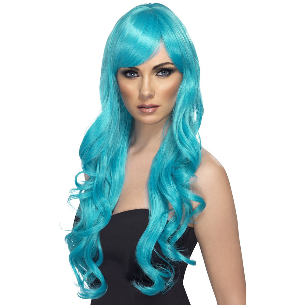 Long Aqua Desire Wig