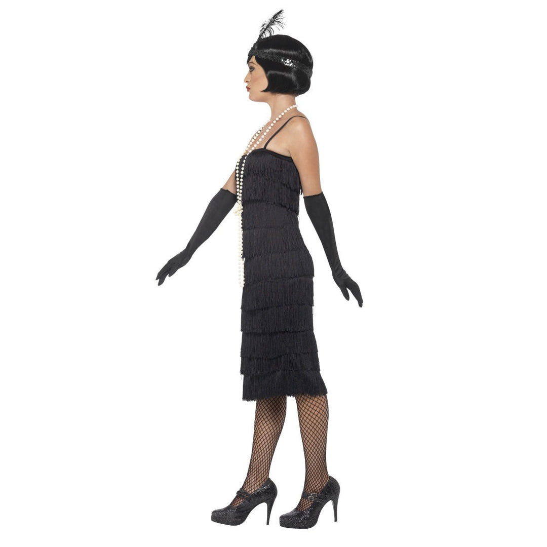 Long Black Flapper Costume