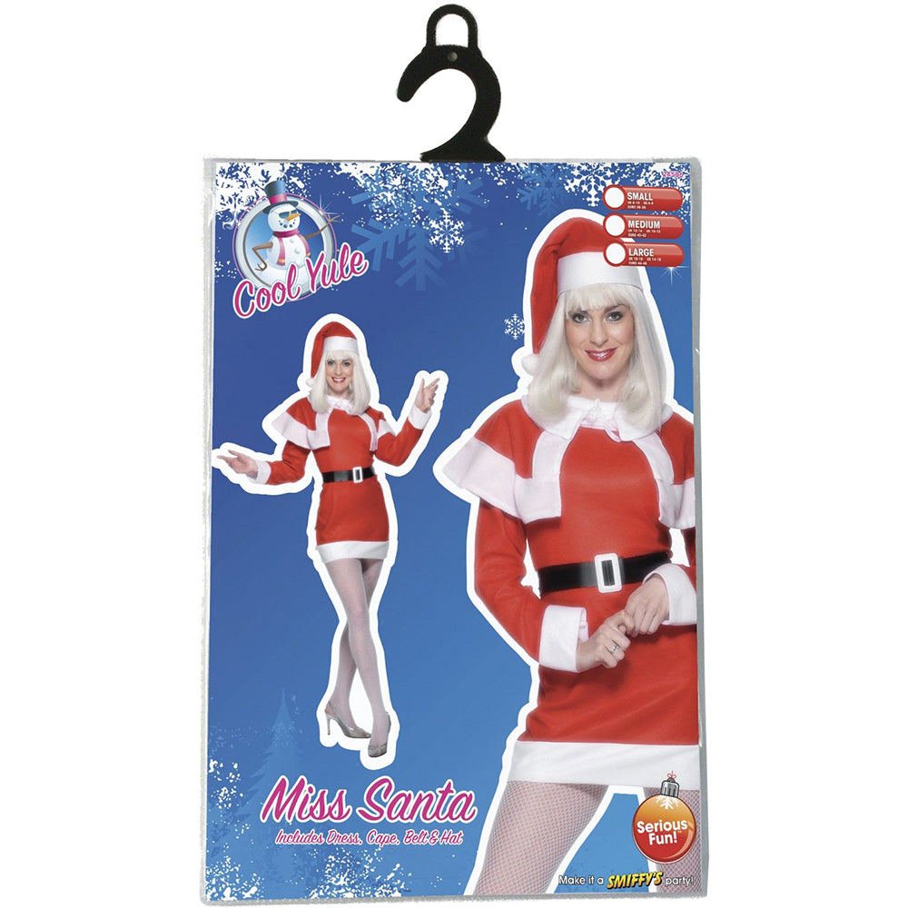 Miss Santa Costume Fleece Cape