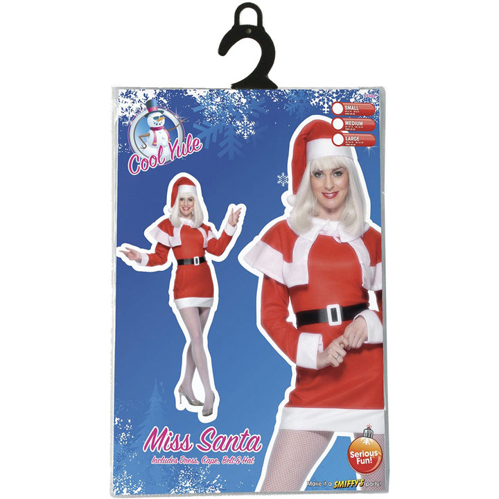 Miss Santa Costume Fleece Cape