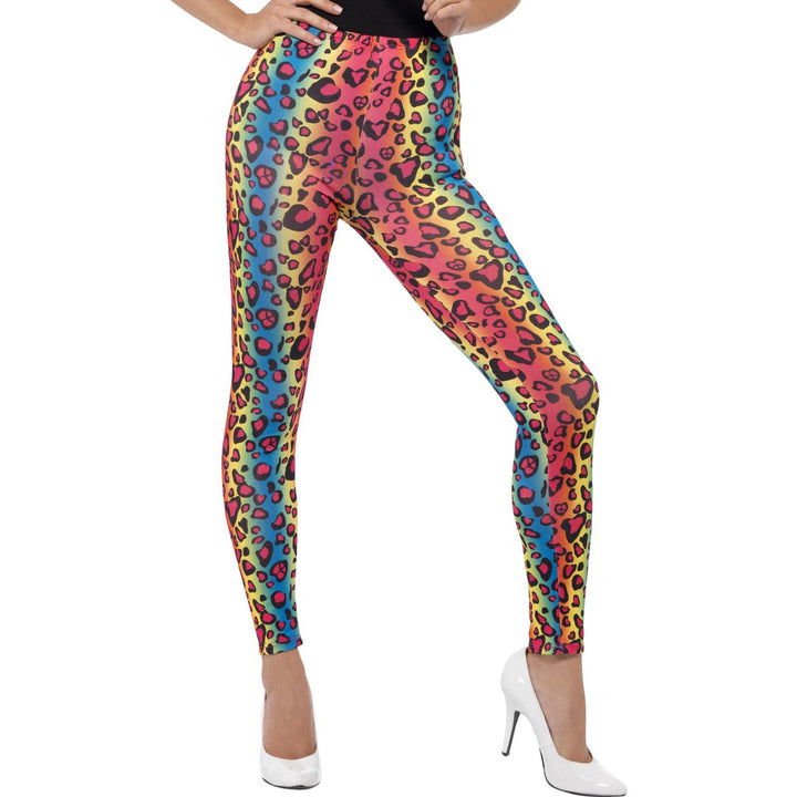 Neon Leopard Print Leggings