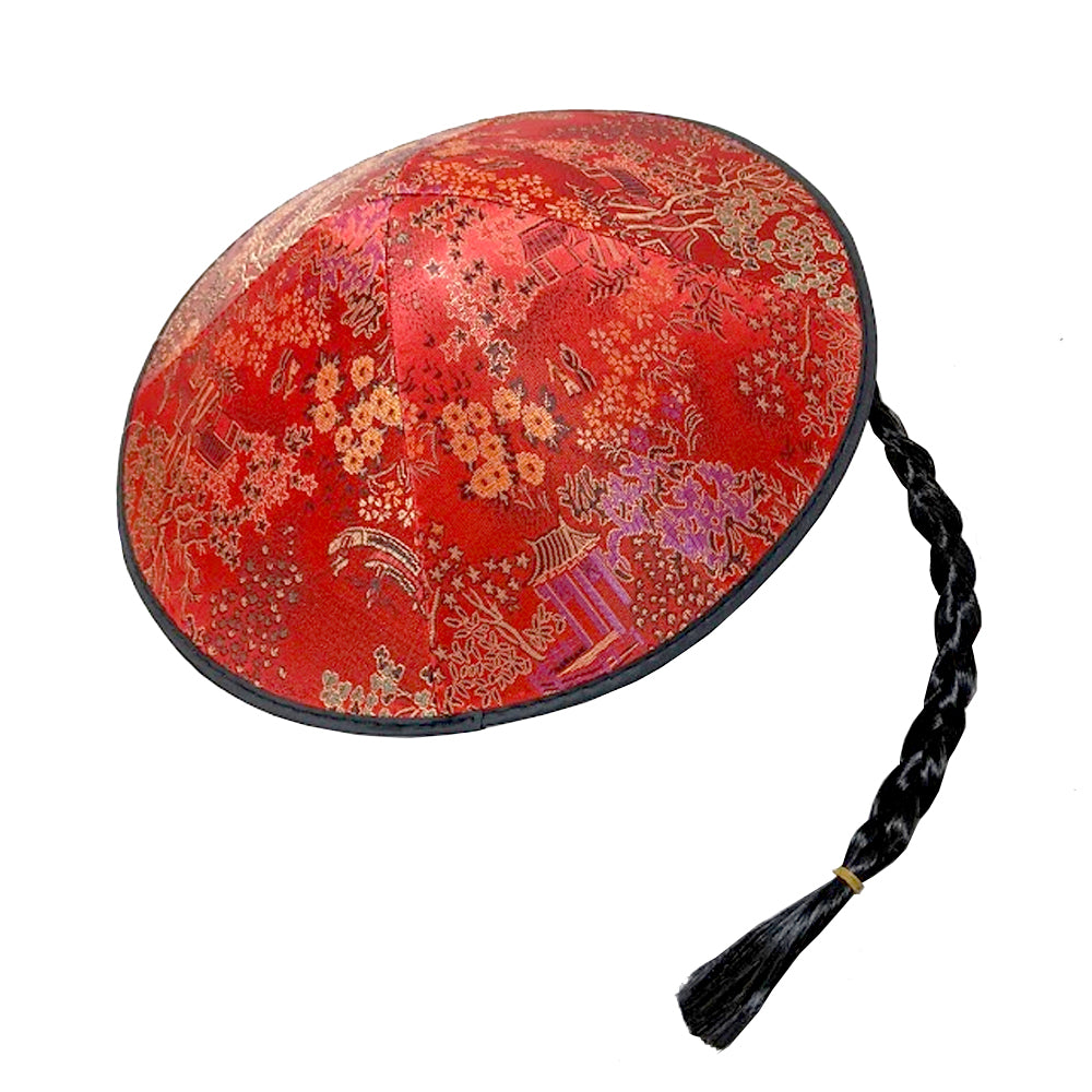 Oriental Hat With Pigtail