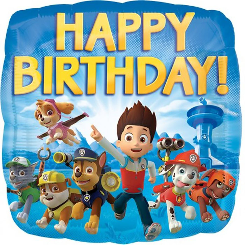 Paw Patrol Happy Birthday Balloon