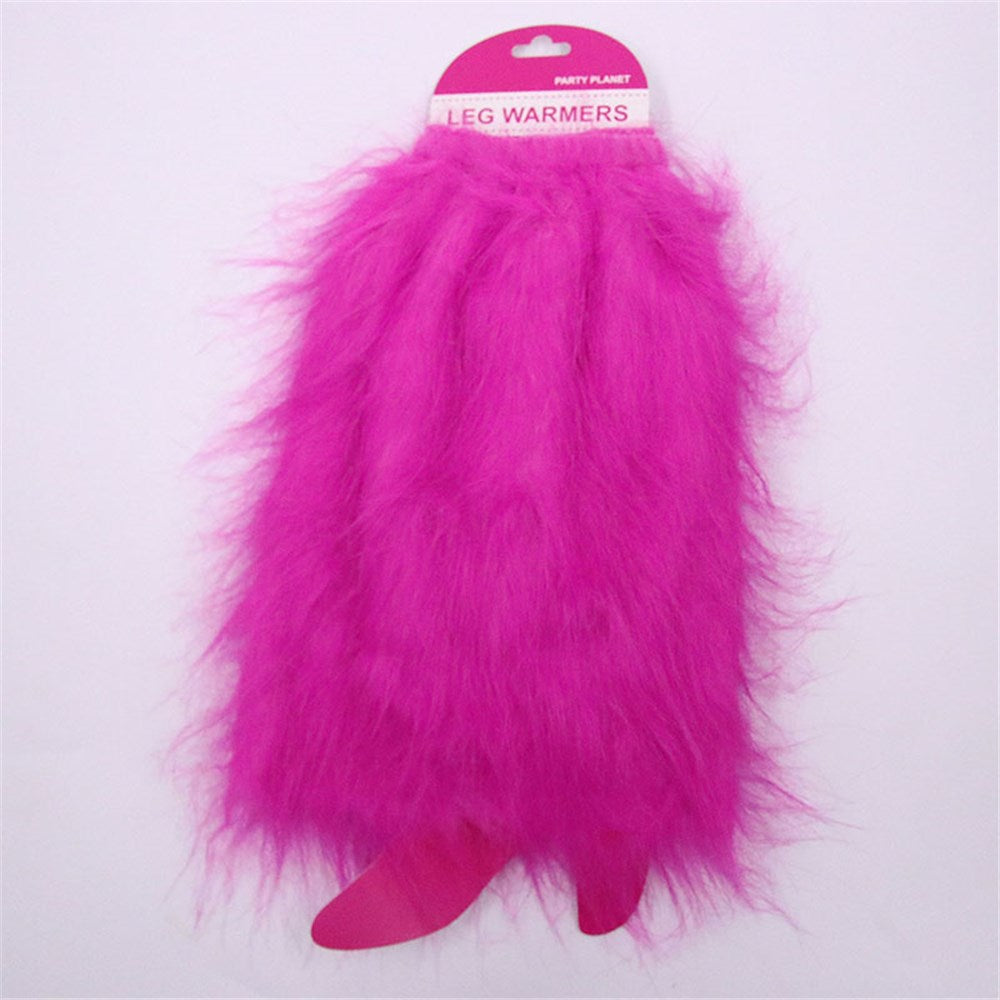 Plush Leg Warmers - Pink