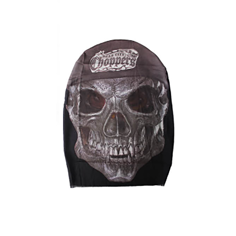 Printed Face Mask - Skeleton Biker