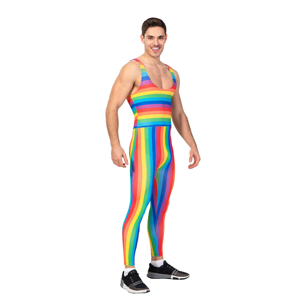 Rainbow Stripe Unitard