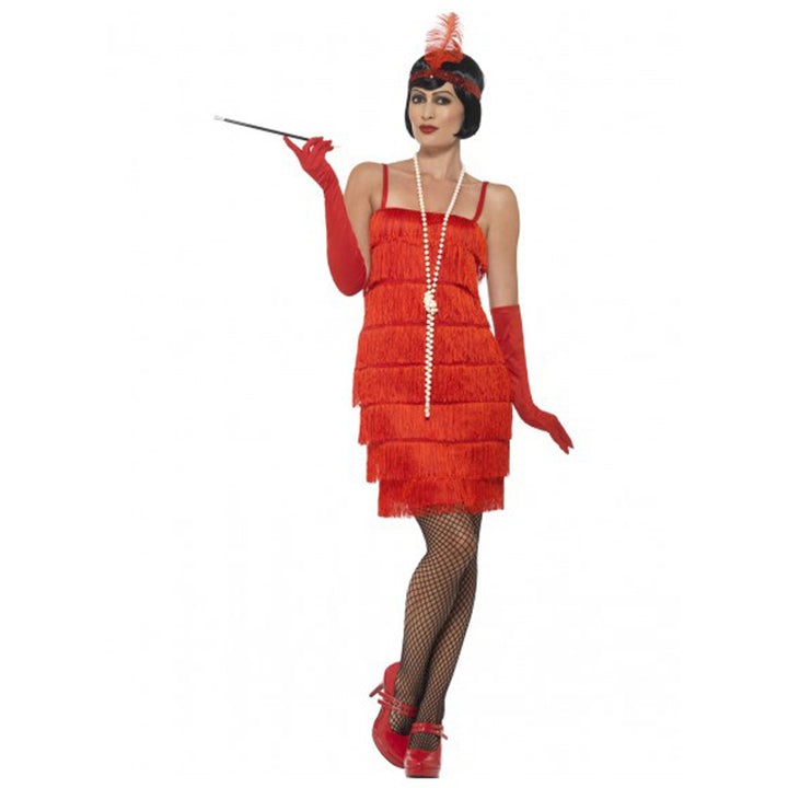 Short Red Flapper Costume