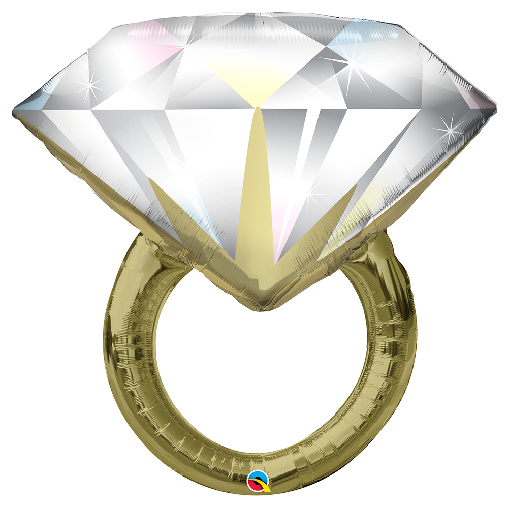 Diamond Wedding Ring Shape Foil Balloon