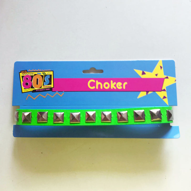 80s Choker - Green