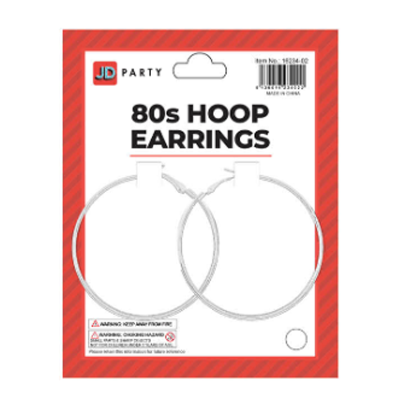 Hoop Earrings White