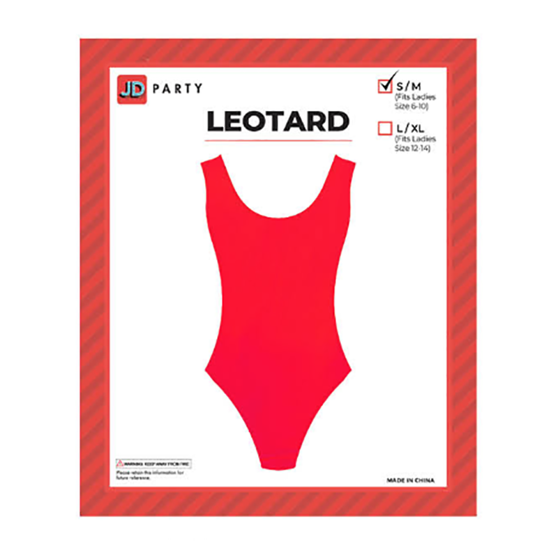 80s Leotard Red