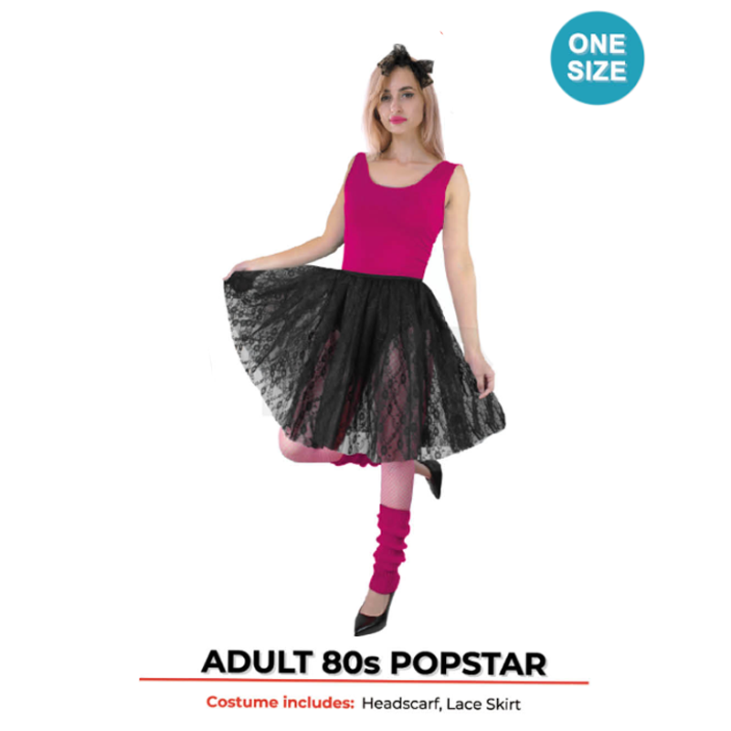 Adults 80s Popstar Costume