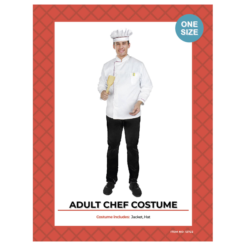 Adult Chef Jacket & Hat Costume