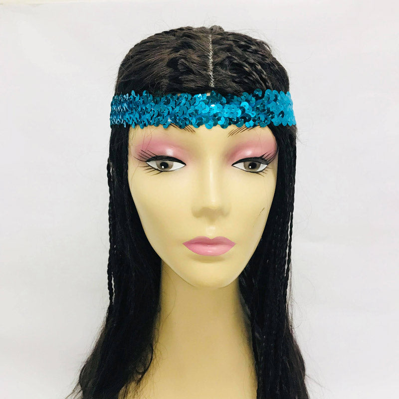 Blue Sequin Headband