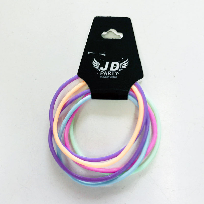 Pastel Rubber 1980's bracelets