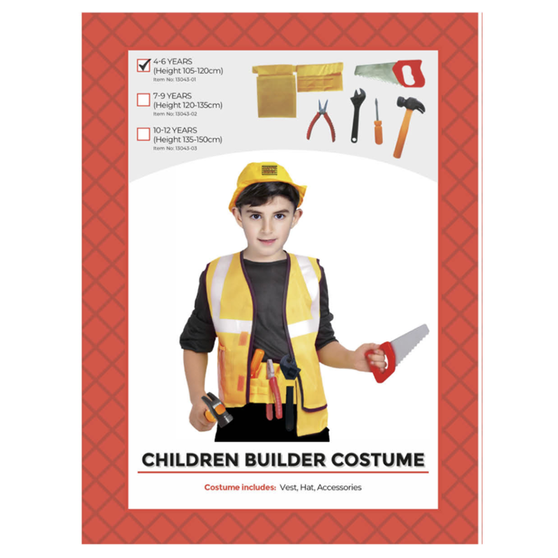Child Builder Costume