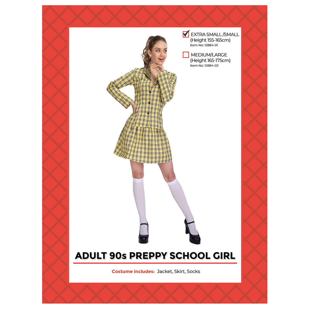 Preppy 90s School Girl Costume