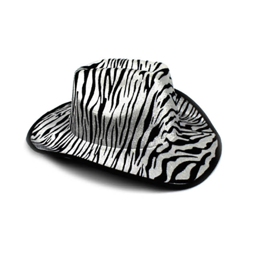 Cowboy Hat - Zebra Pattern