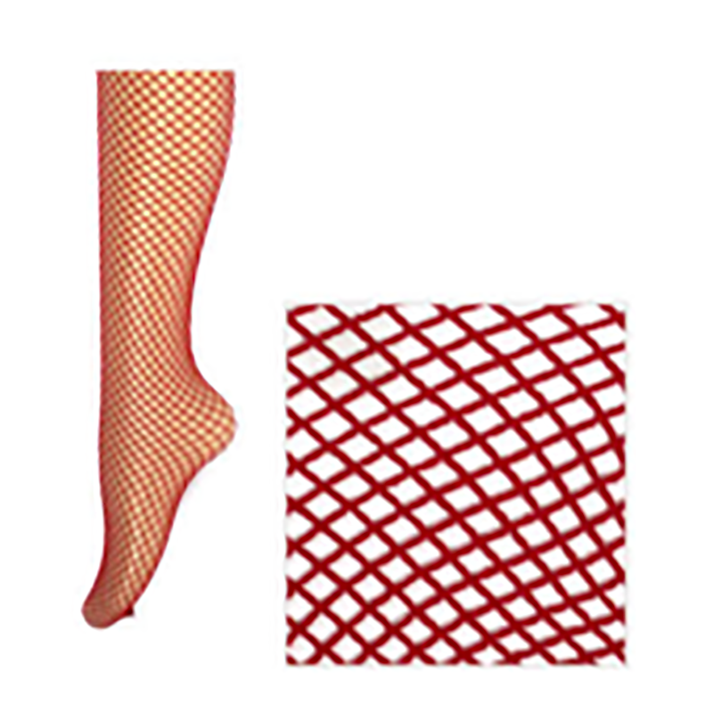 Fishnet Pantyhose Red