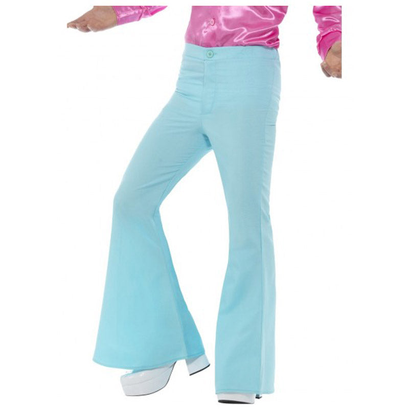 Men's Blue Flared Trousers
