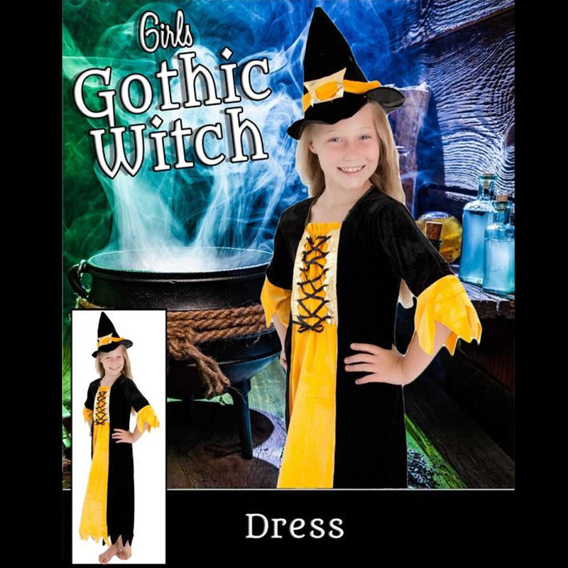 Gothic Yellow Witch Costume