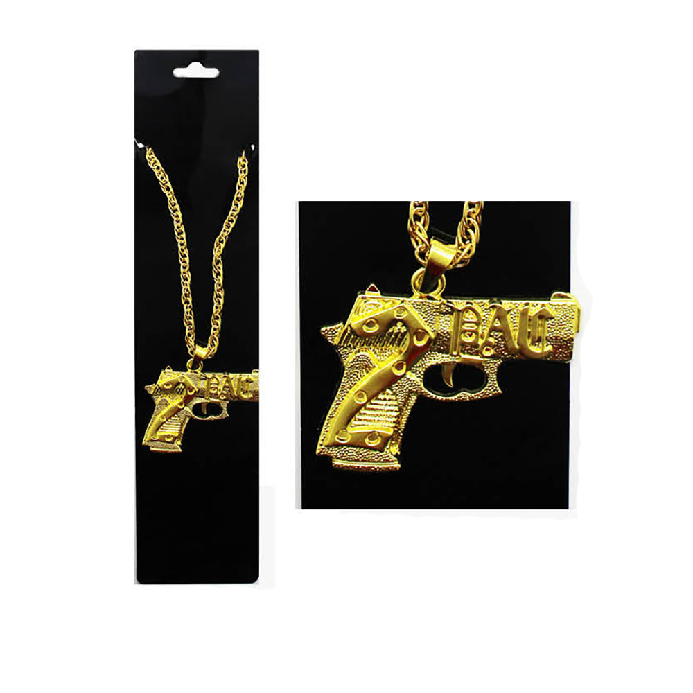 Gold Gun Necklace