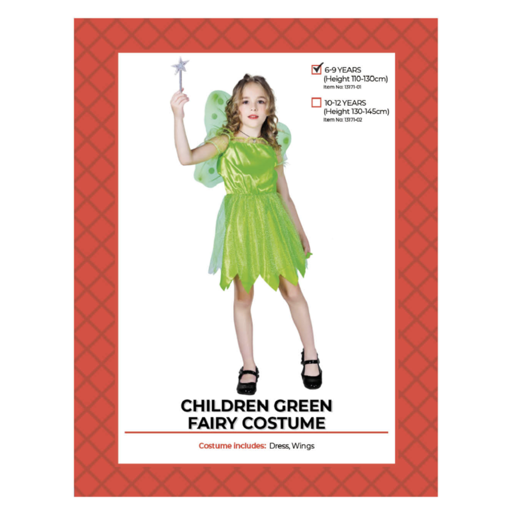 Green Fairy Child Costume