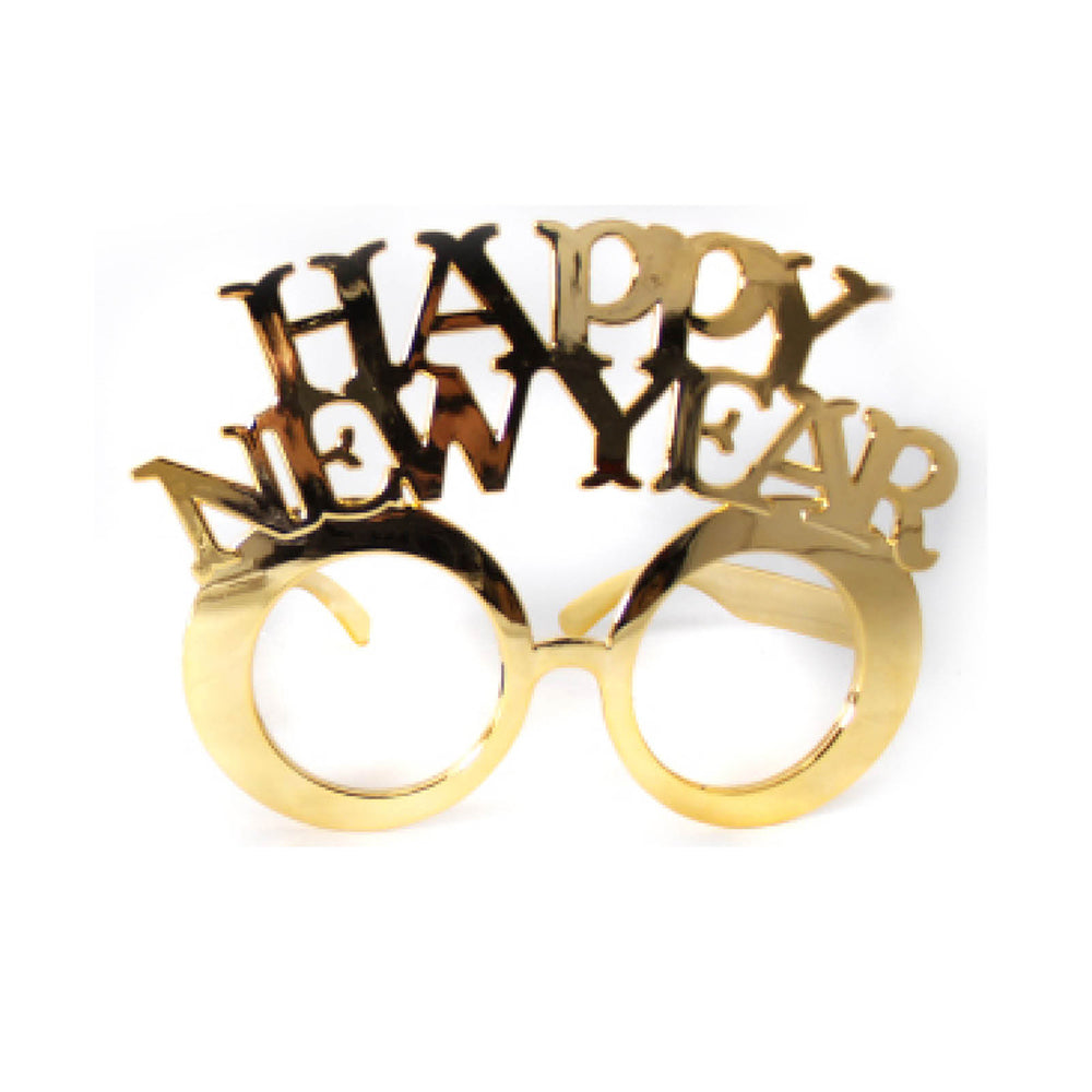 Party Glasses - Happy New Year Gold