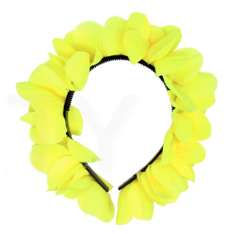 Hawaiian Flower Headband - Yellow