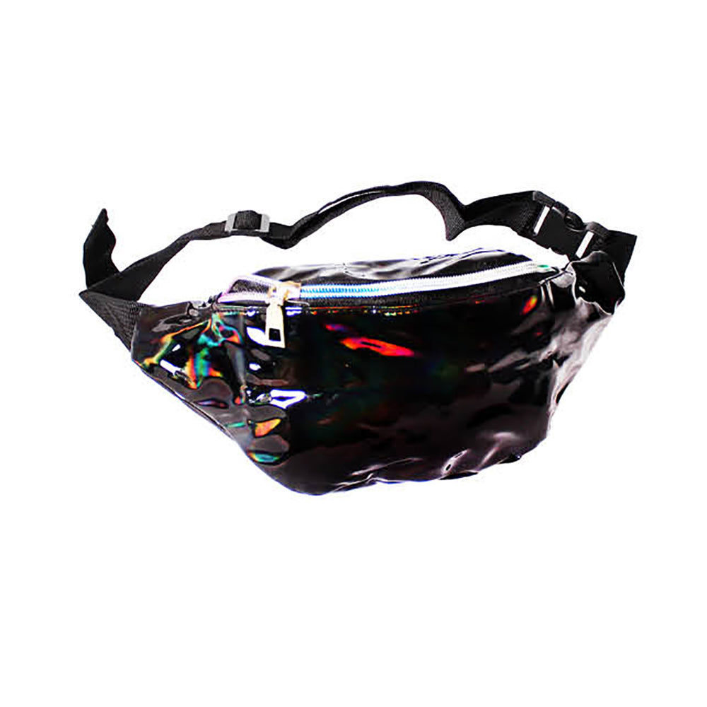 Iridescent Fanny Pack - Black